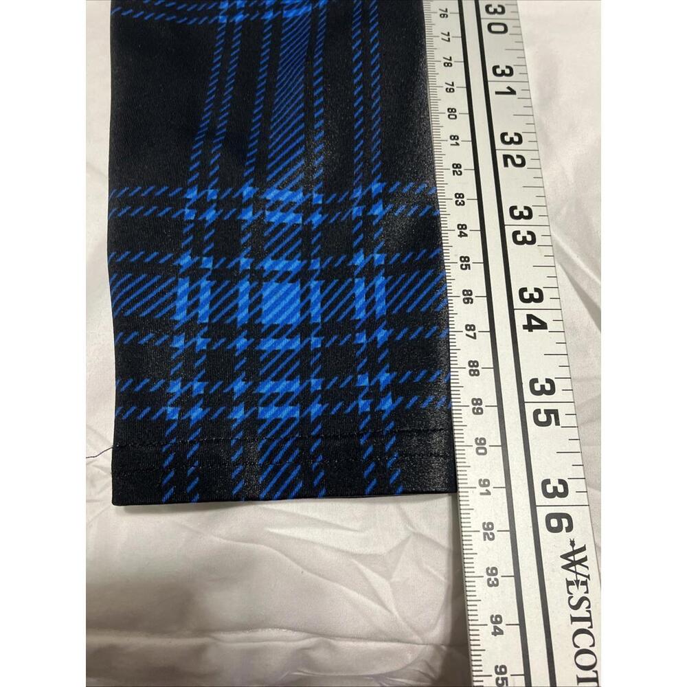 BlackMilk Blue Tartan Women's Leggings Size M - Picture 2 of 8